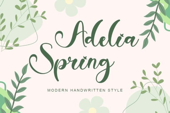 Adelia Spring: A Handwritten Typeface for Modern Web Design