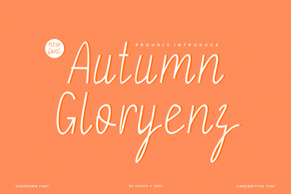 Autumn Gloryenz: A Handwritten Font for Seasonal Editorial Design