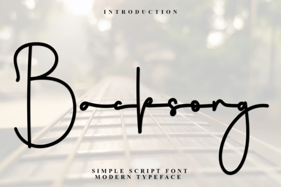 Backsong: A Timeless Handwritten Typeface for Branding Projects