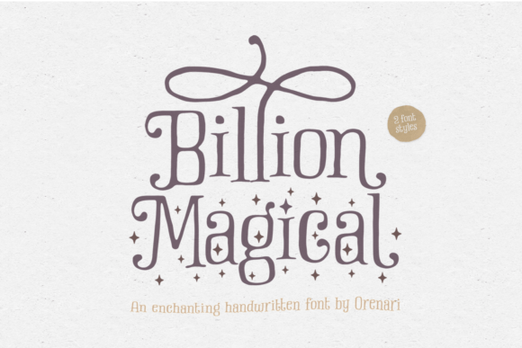Billion Magical: A Premium Handwritten Font for Brand Storytelling
