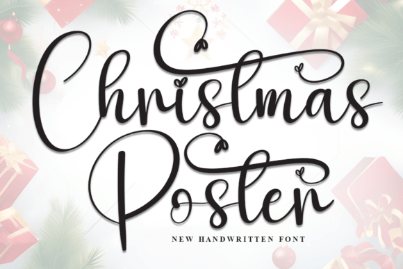 Christmas Poster: A Handwritten Typeface for Editorial Design