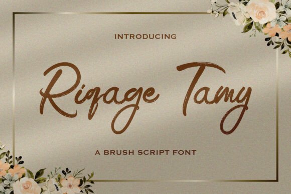 Elevate Your Editorial Design with the Riqage Tamy Handwritten Typeface