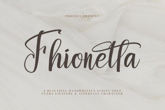 Fhionetta Font: A Graceful Typeface for Campaign Design
