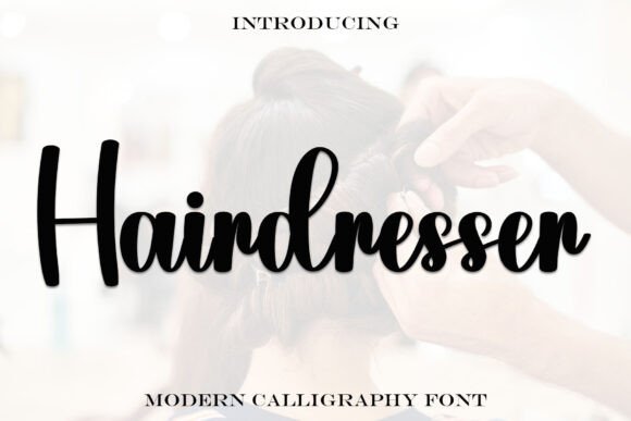 Hairdresser Font: A Handwritten Typeface for Editorial Elegance