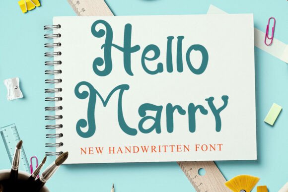 Hello Marry: A Beautiful Script Font for Crafters and Makers
