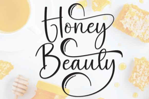 Honey Beauty: A Script Font That Elevates Campaign Visuals