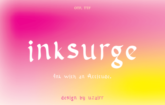 Inksurge Font: A Simple Typography Upgrade for Small Business Branding