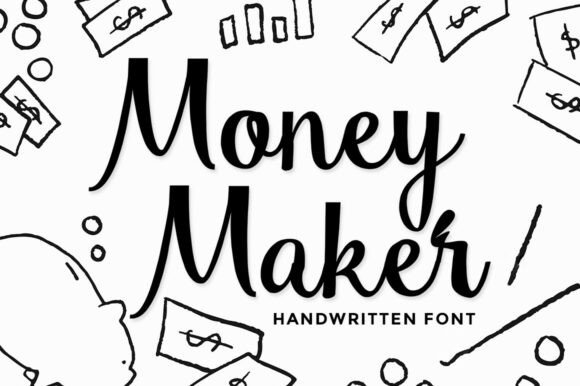 Money Maker Font: A Handwritten Typeface for Editorial Elegance