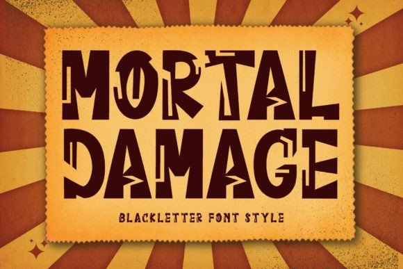 Mortal Damage: A Blackletter Typeface with Editorial Elegance