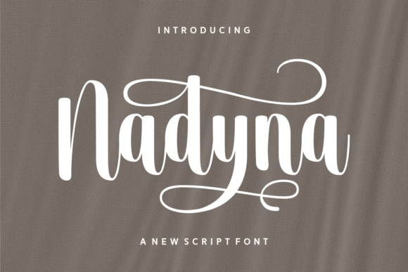 Nadyna Font: Elevating Brand Identity with Bold Script Typography