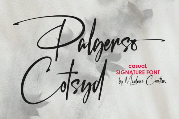 Palgerso Cotsyd: A Handwritten Font for Business Elegance