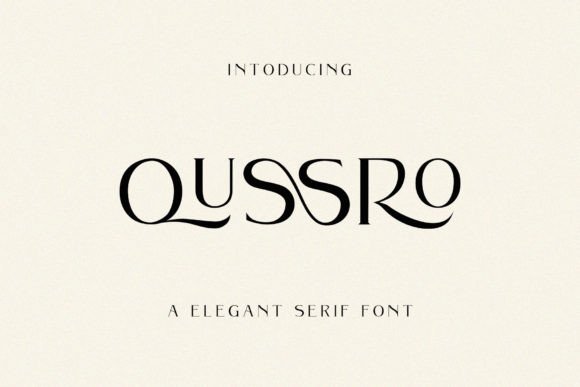 Qussro Serif: A Stylish Typeface for Stronger Brand Impact