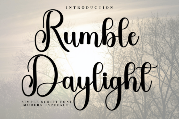Rumble Daylight: A Handwritten Font That Brings Your Crafts to Life