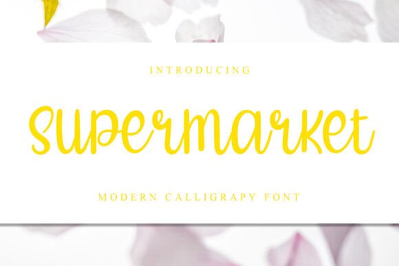 Supermarket Font: A Handwritten Touch for Editorial Design