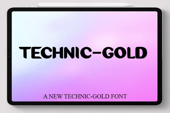 Technic Gold: A Playful Typeface for Editorial Design