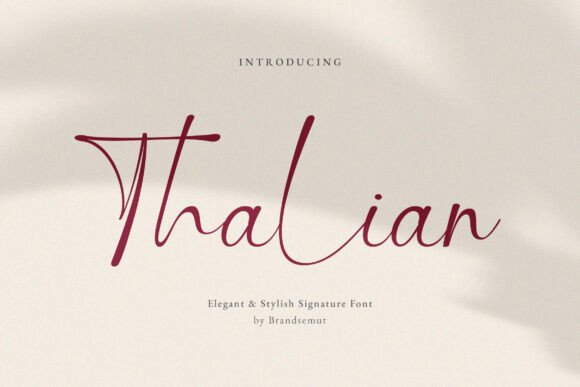 Thalian Font: A Modern Script for Memorable Branding