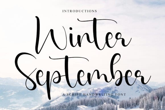 Winter September Font: A Delicate Touch for Editorial Design